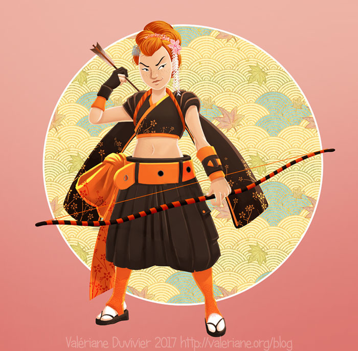 Character design challenge : Ninjas and samurais