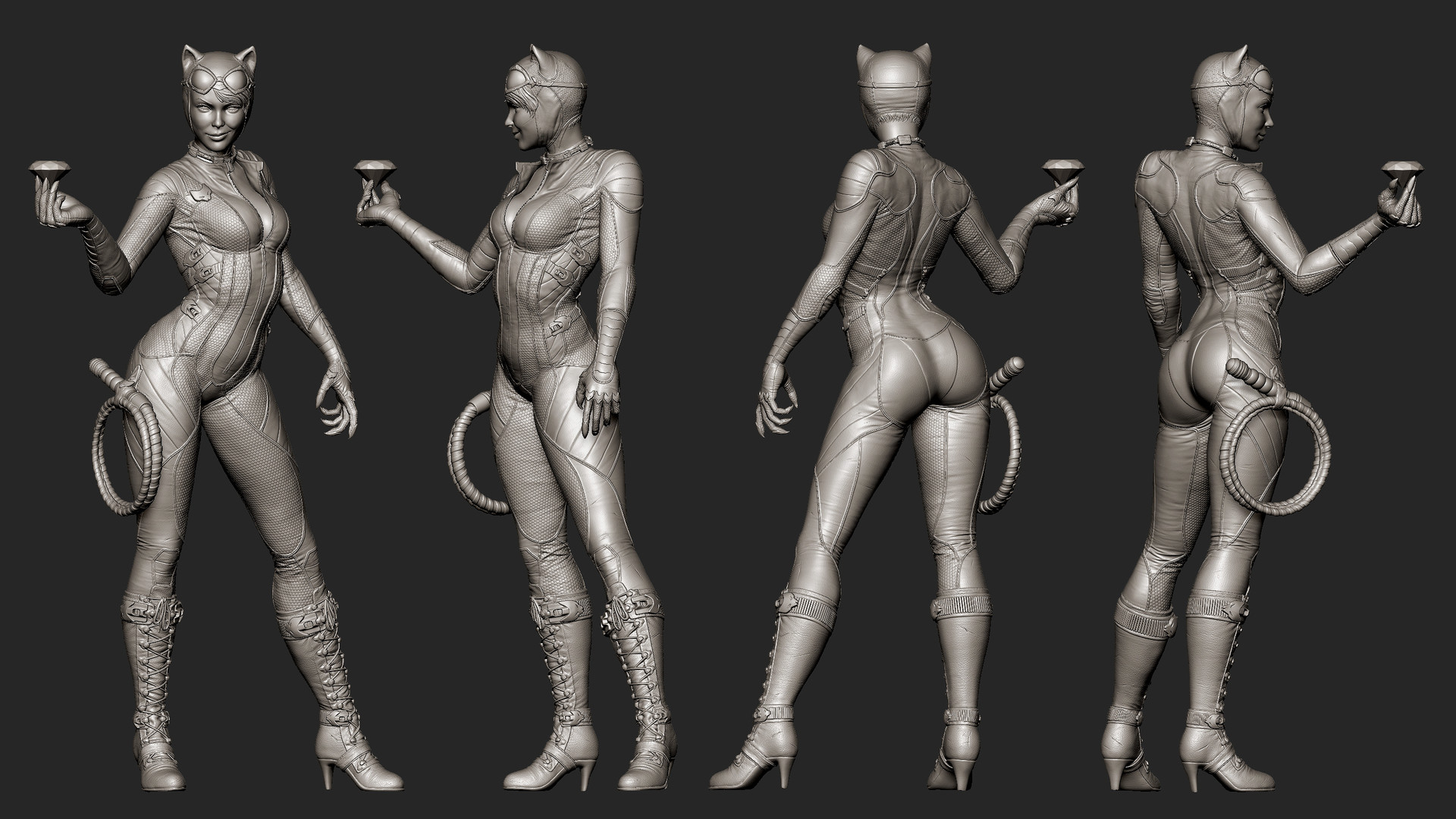 arkham city catwoman model