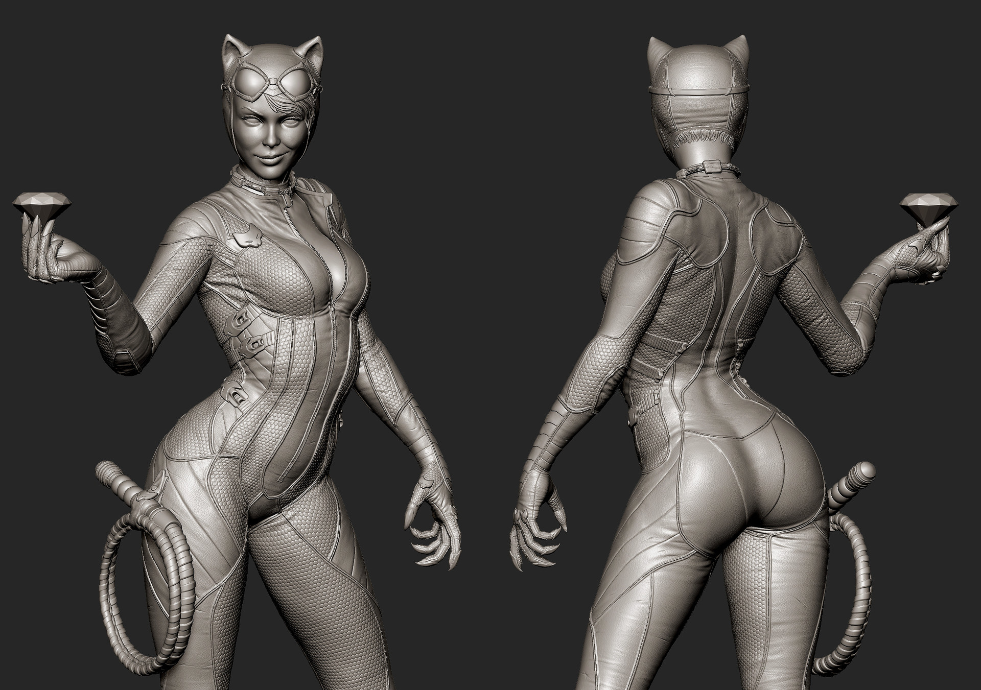 arkham city catwoman model