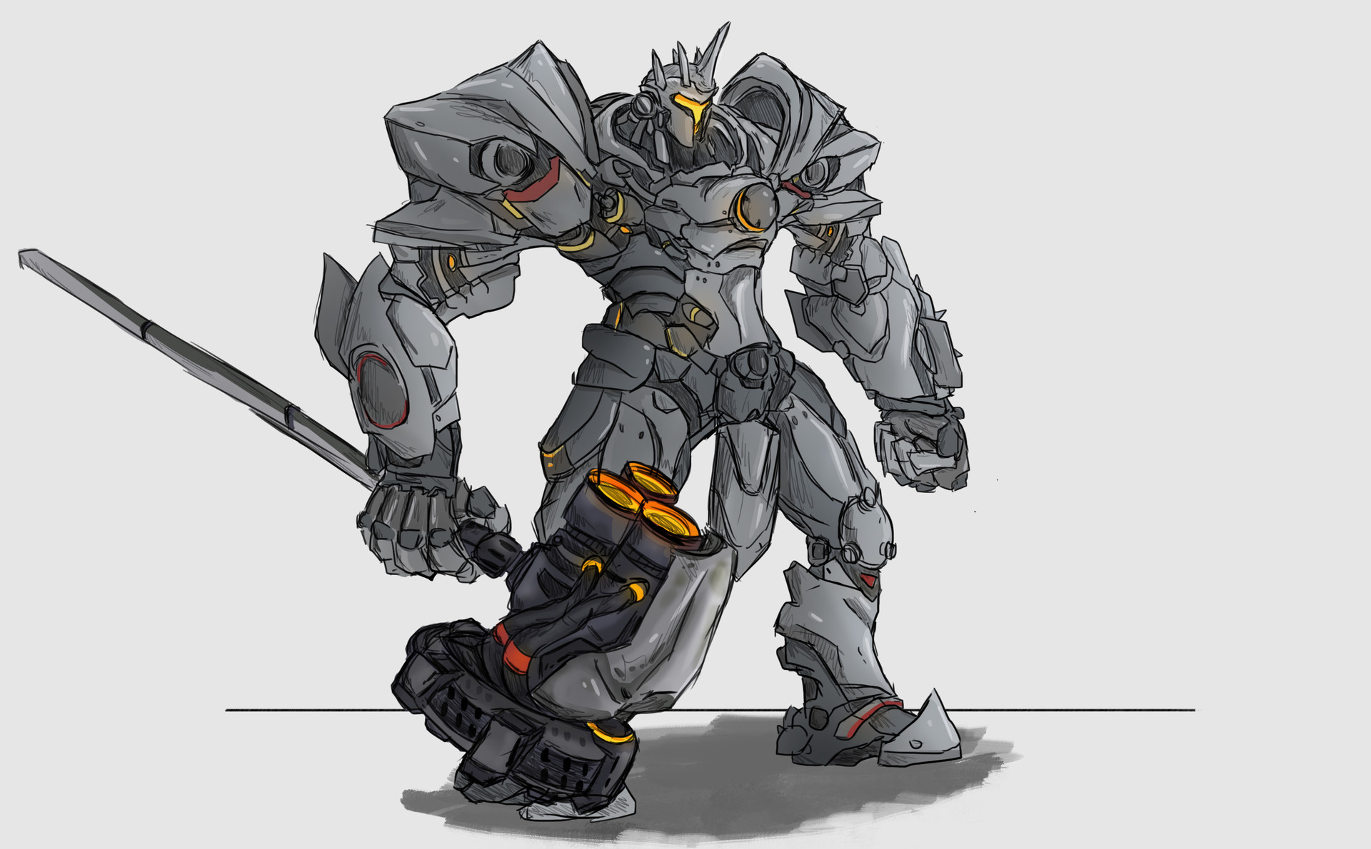 Artstation Reinhardt Sketch W Color Jorden Prussing