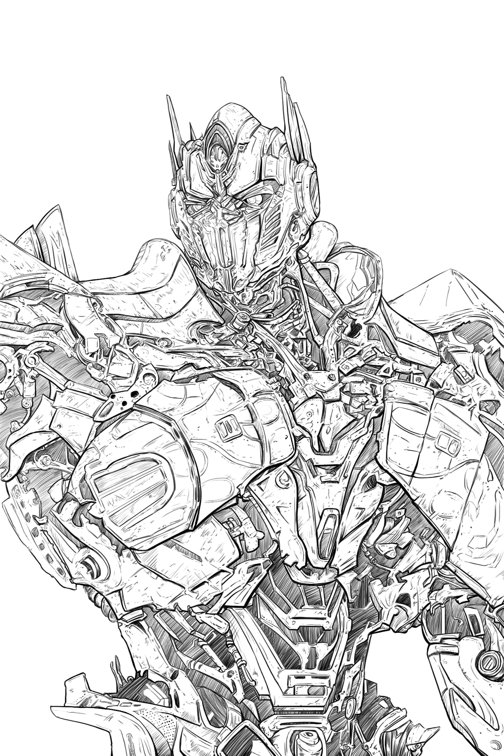 Artstation Optimus Prime Digital Painting Saif Z K