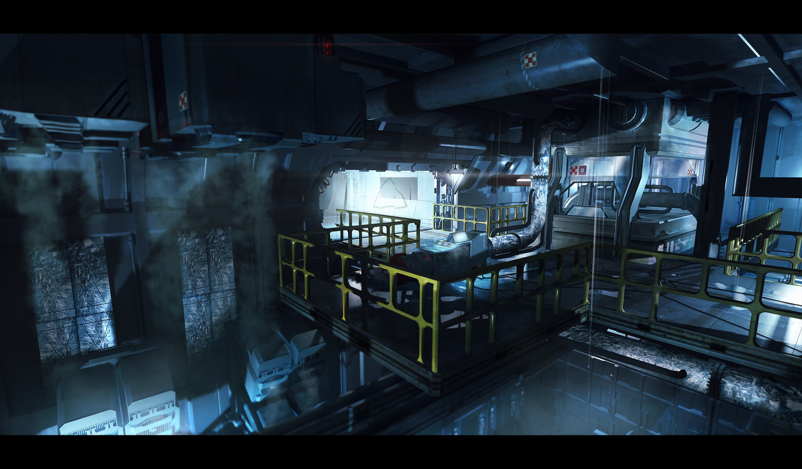 Brad Wright - Alien Isolation_Android R&D Labs Environment Concept Dump