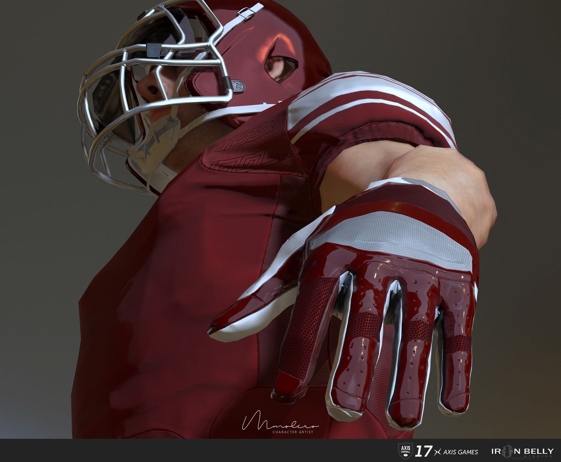Artstation Axis Football 3d Character Matias Molero