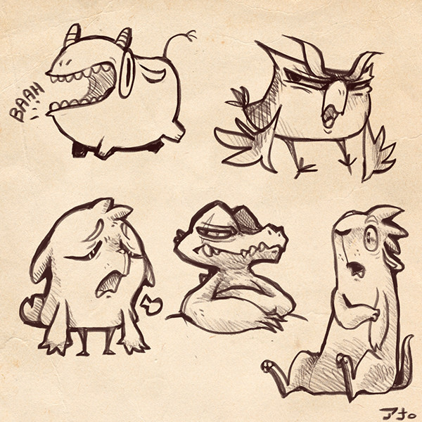 Animal Character Sketches