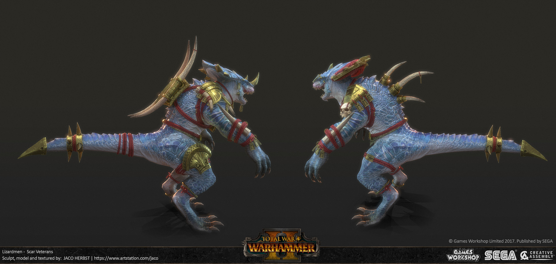 Artstation Total War Warhammer 2 Lizardmen Scar Veterans