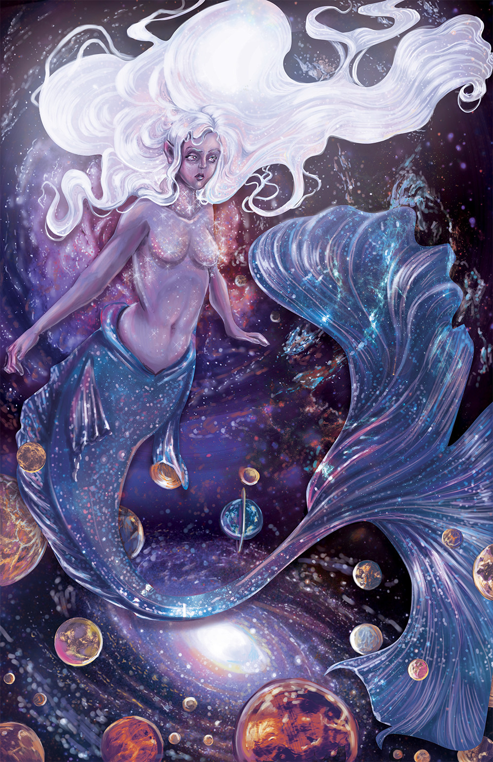 Galatica The Mermaid, Photoshop Illustration