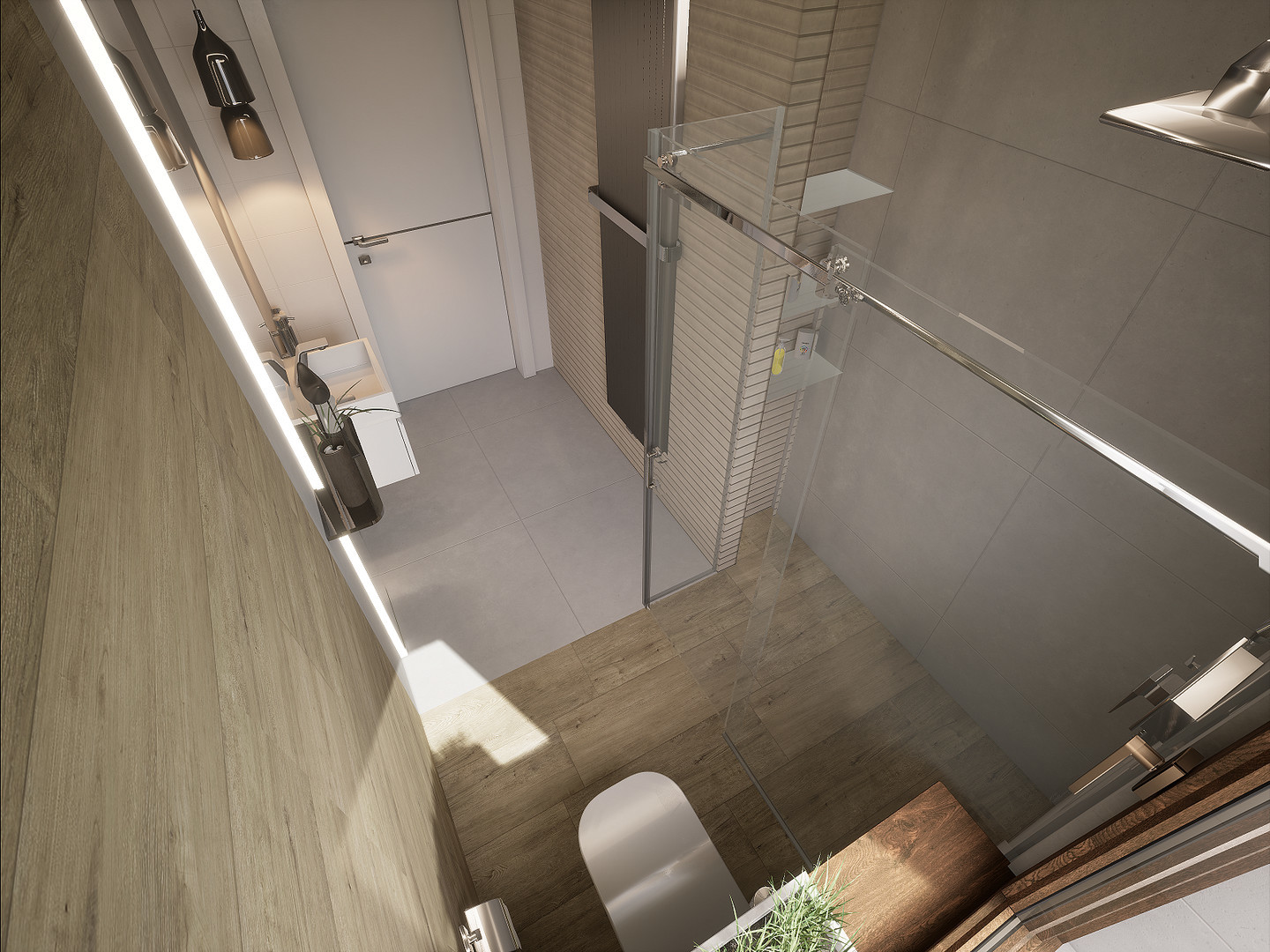 Bathroom - Modern with Wood  ( UE4 )