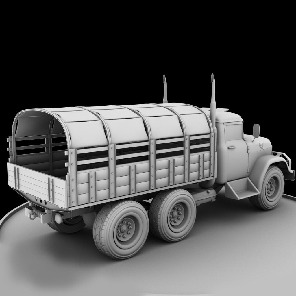 Artstation Zil Series Army Truck Abhi Jindal