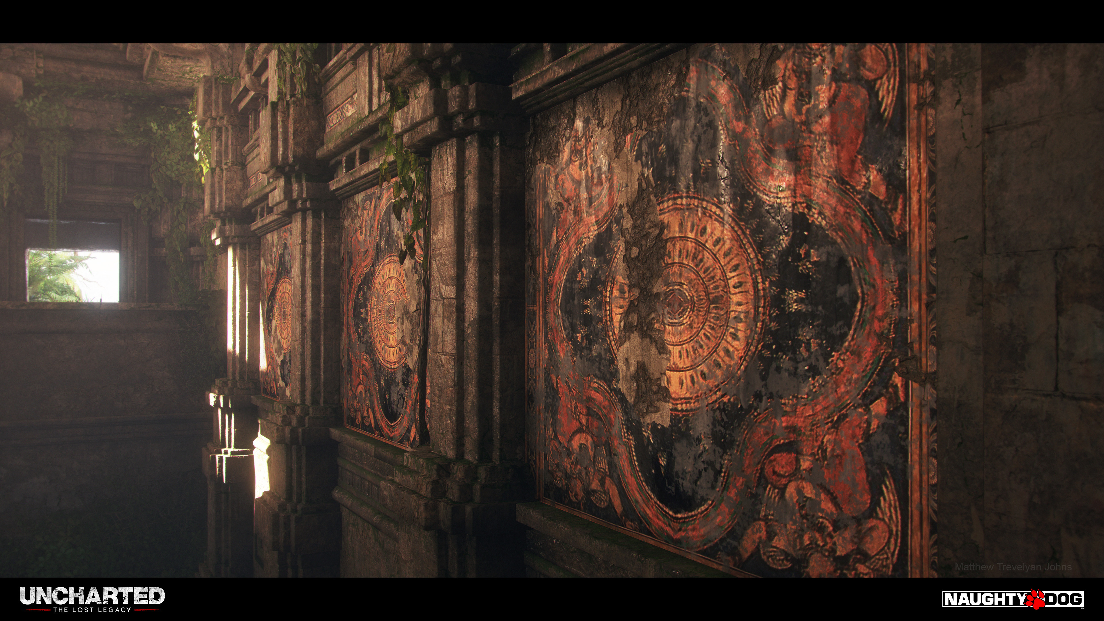 *multi-layered shaders allowed me to dynamically add damage, wetness and paint flaking to these murals*
