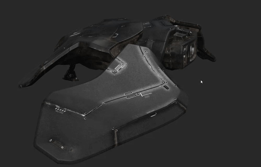 Spacecraft texture process