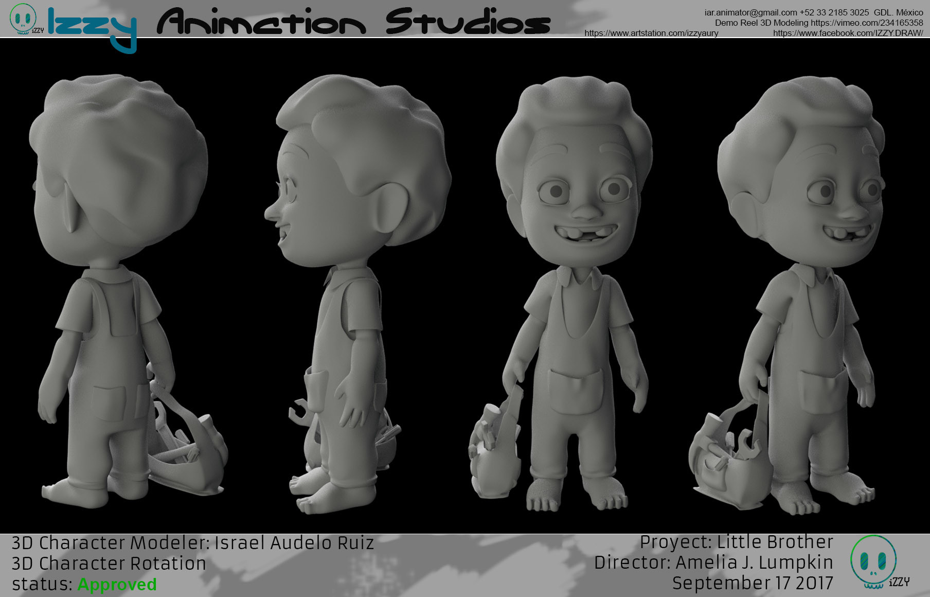 Artstation Gabriel 3d Character Modeling Israel Audelo Izzy