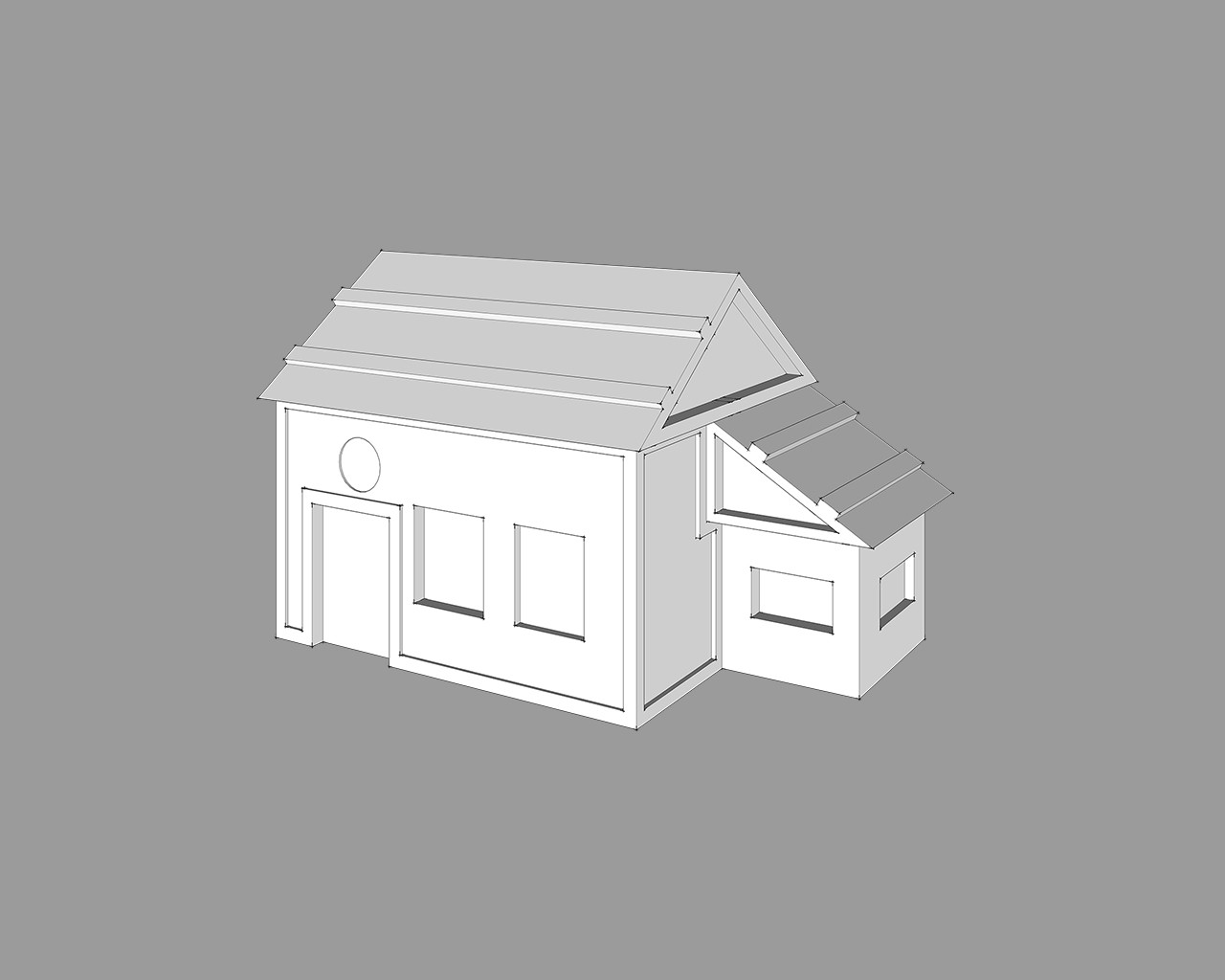 3D model base using Sketchup
