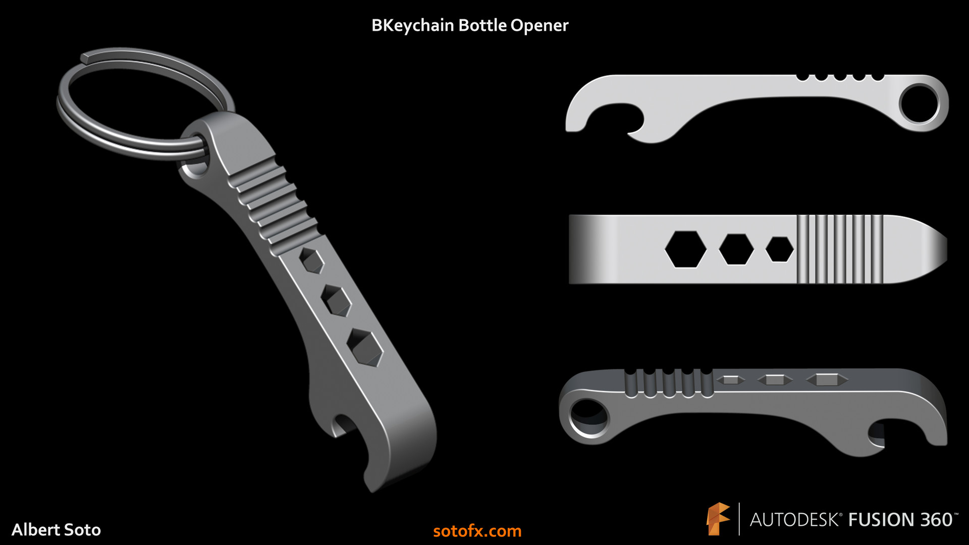 Artstation Bottle Opener Keychain Albert Soto