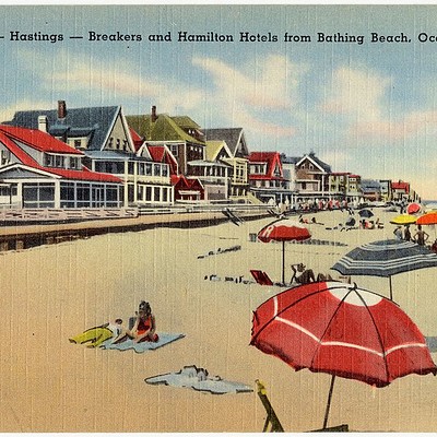 Anthony beyer wetipquin hall hastings breakers and hamilton hotels from bathing beach ocean city md 73636