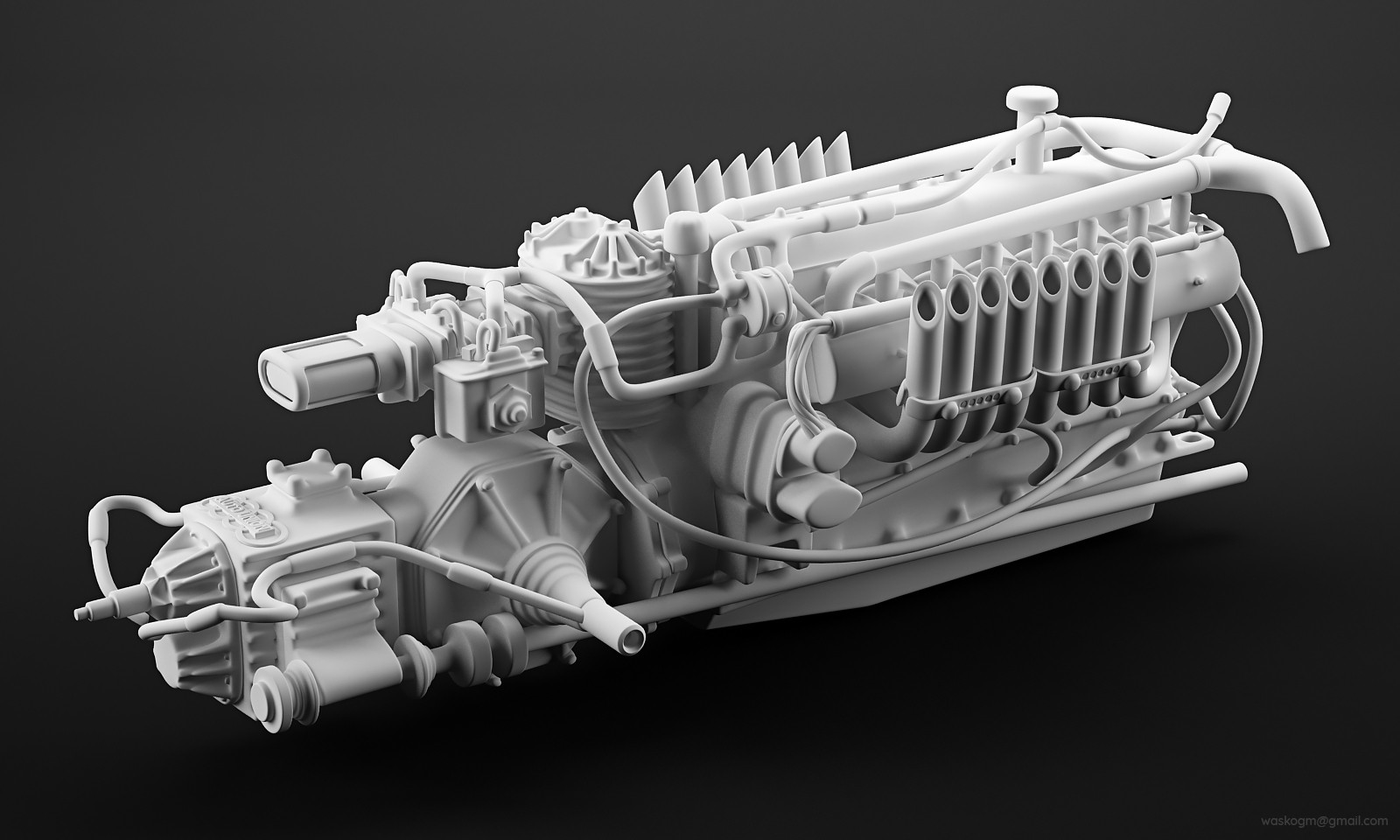 Vasilije Ristovic Auto Union V16 Engine