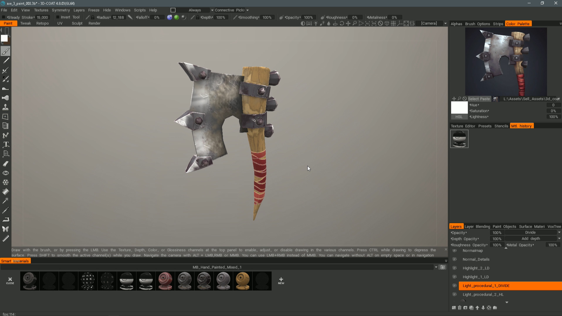 Artstation Hand Painted Procedural Pbr Smart Materials Based On