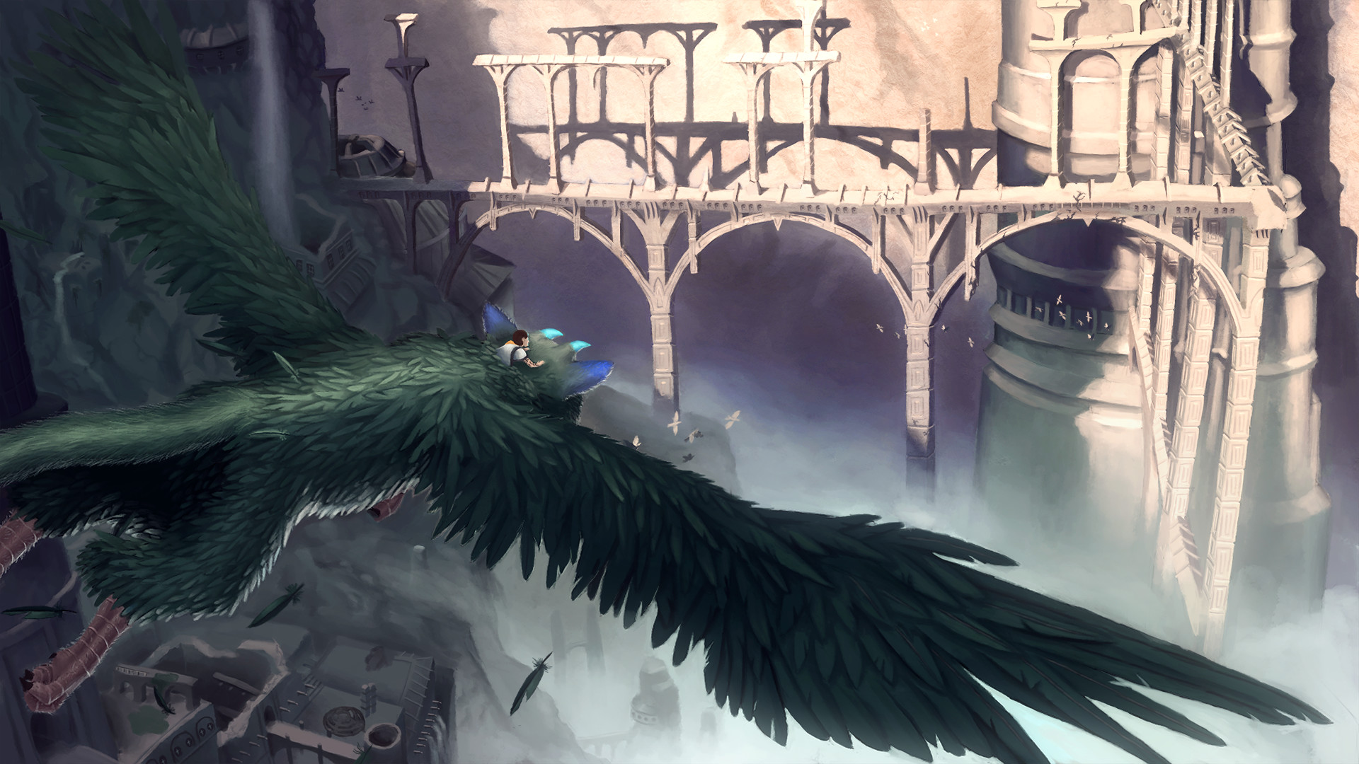 Artstation First Flight The Last Guardian Minard Maxime