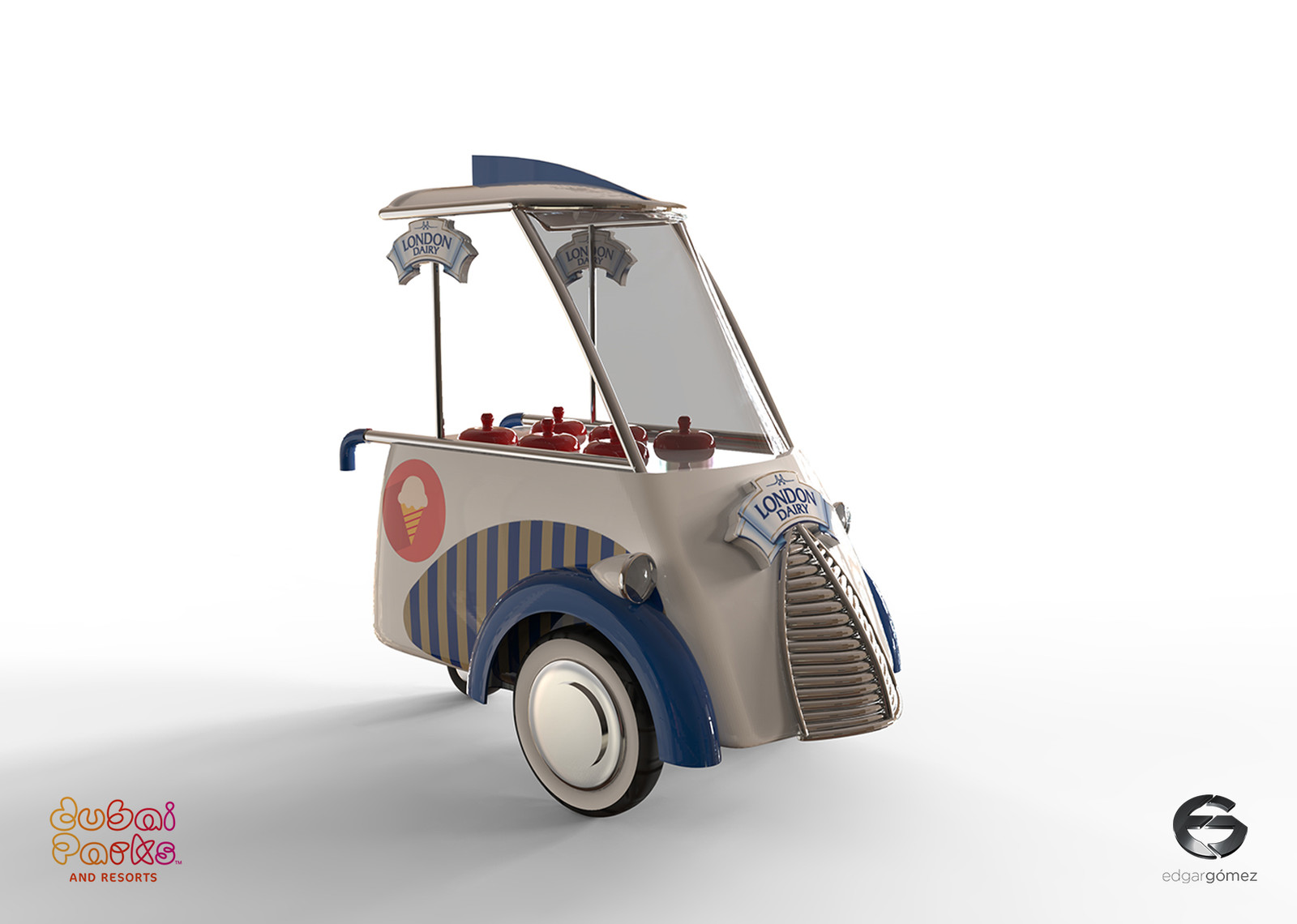 50's / 60's Ice Cream Trolley