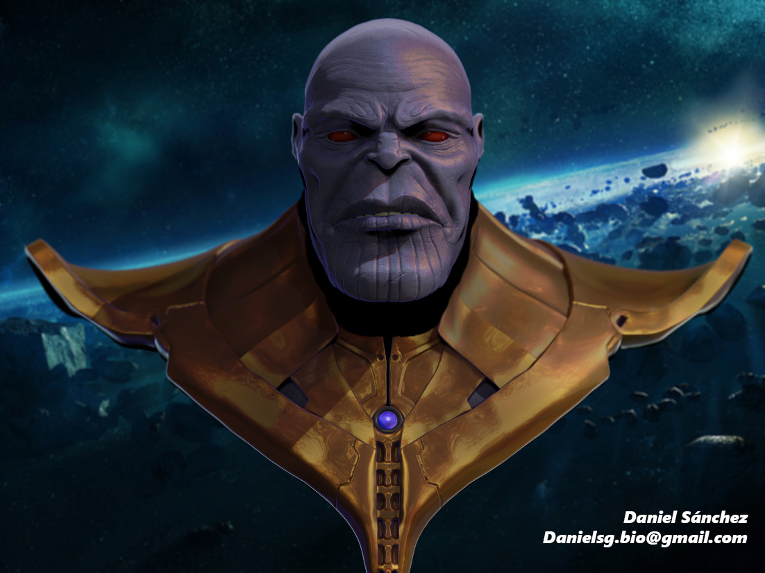 ArtStation - Thanos bust fan art