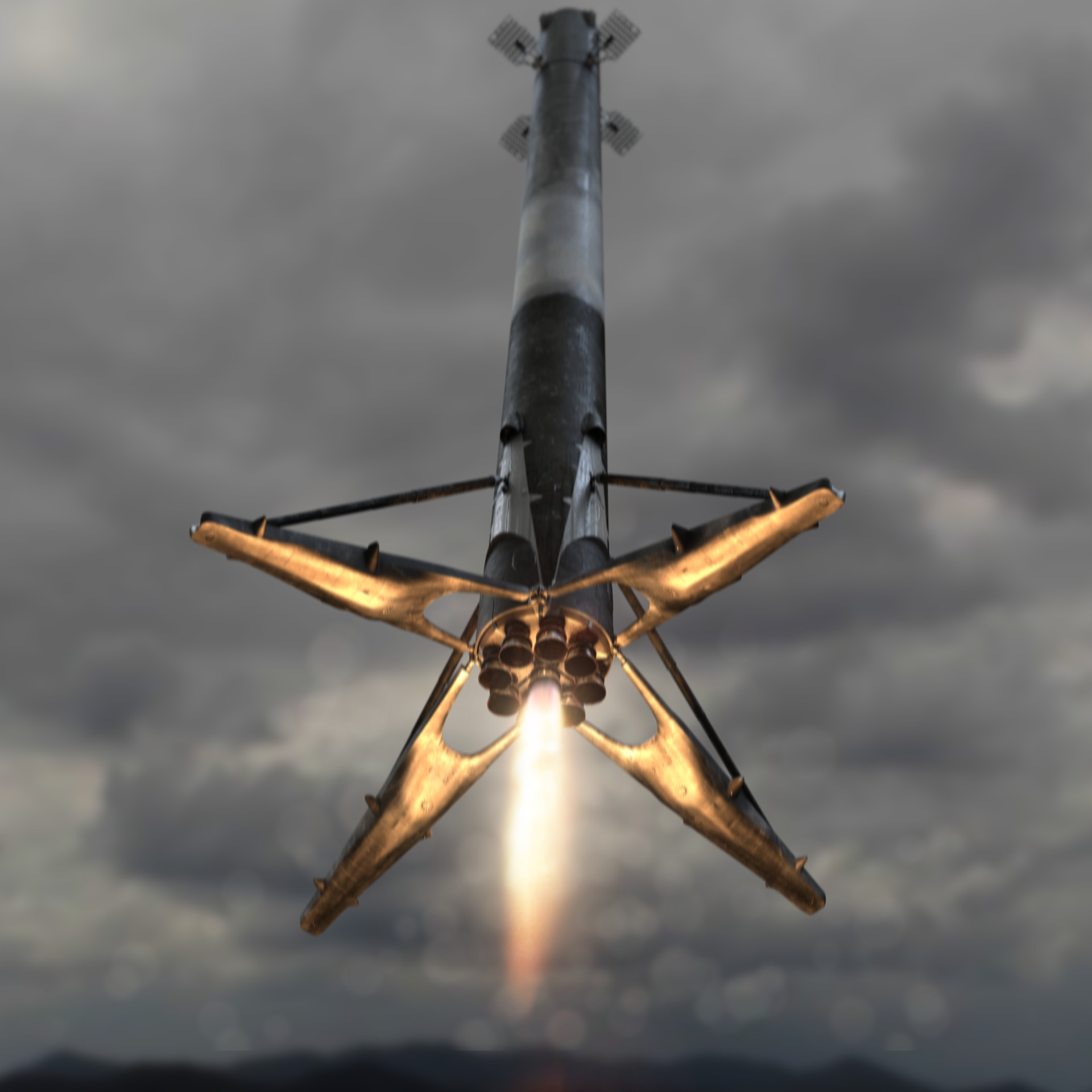 ArtStation Falcon 9 Landing
