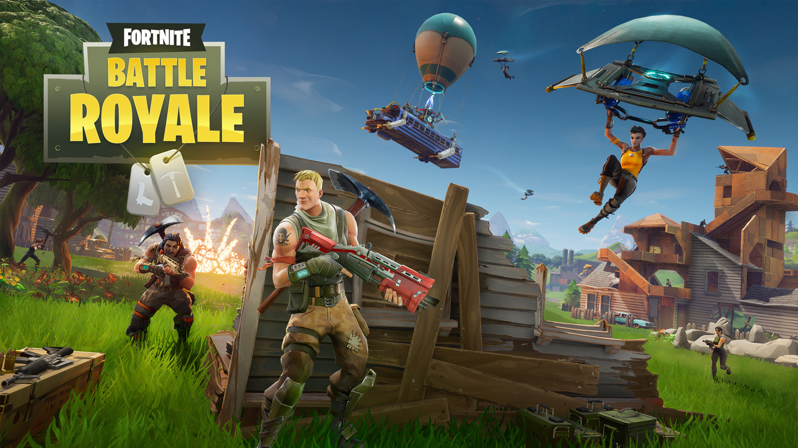 Marketing image put together by Art Director Peter Ellis involving work by the team at Epic. I didn't have anything to do with this image, besides it showing how some of my designs turned out in-game (including the above shotgun with a red re-color).