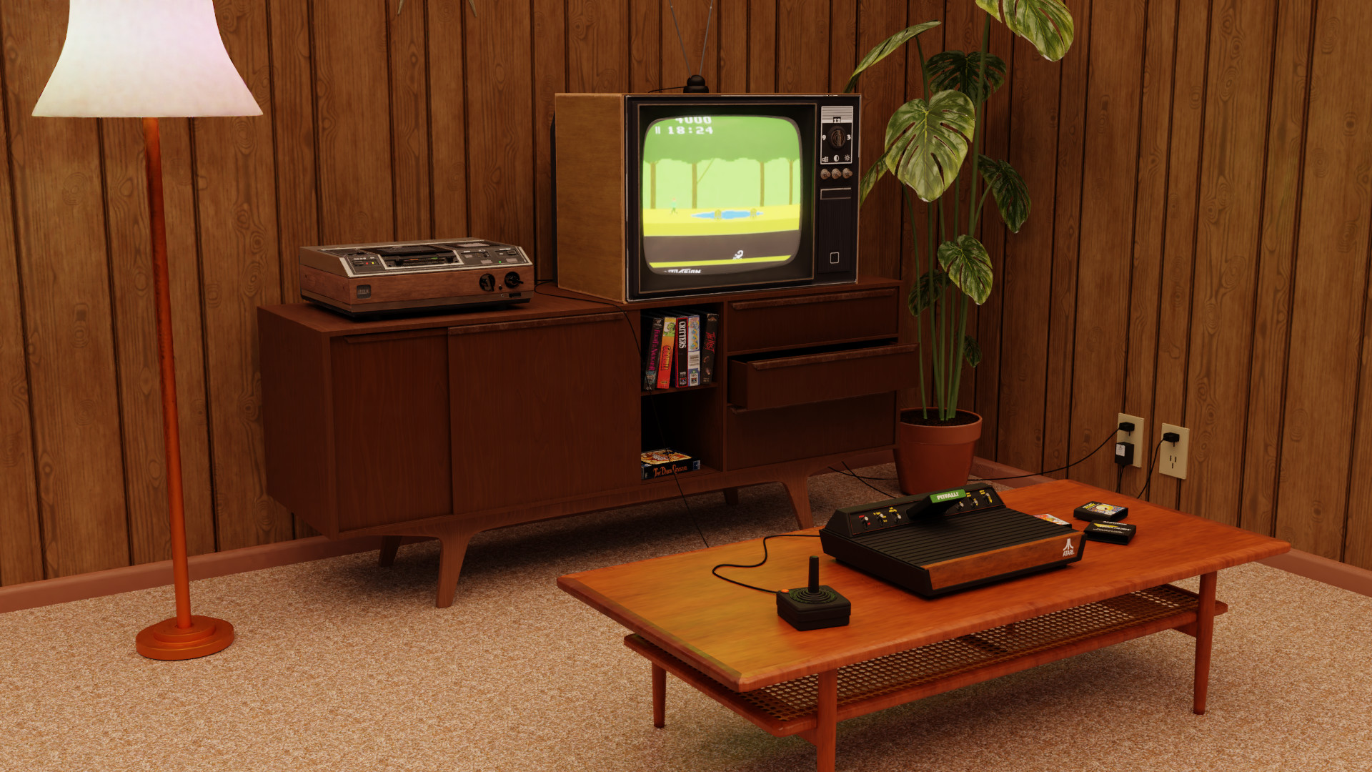 ArtStation 1980s Living Room