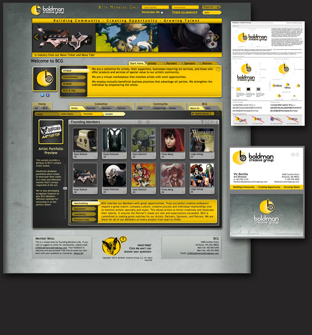 Developed the visual style and was the Art Manager for the indie company I co-founded, Boldman Creative Group.