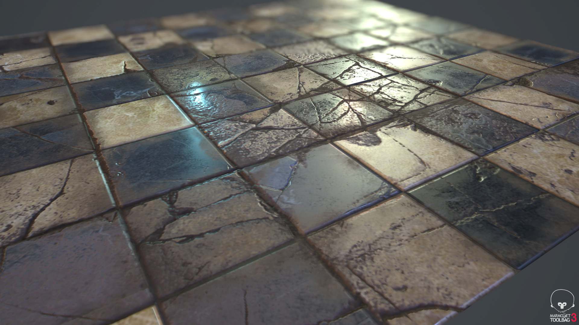 ArtStation - Checkerboard Floor Tiles