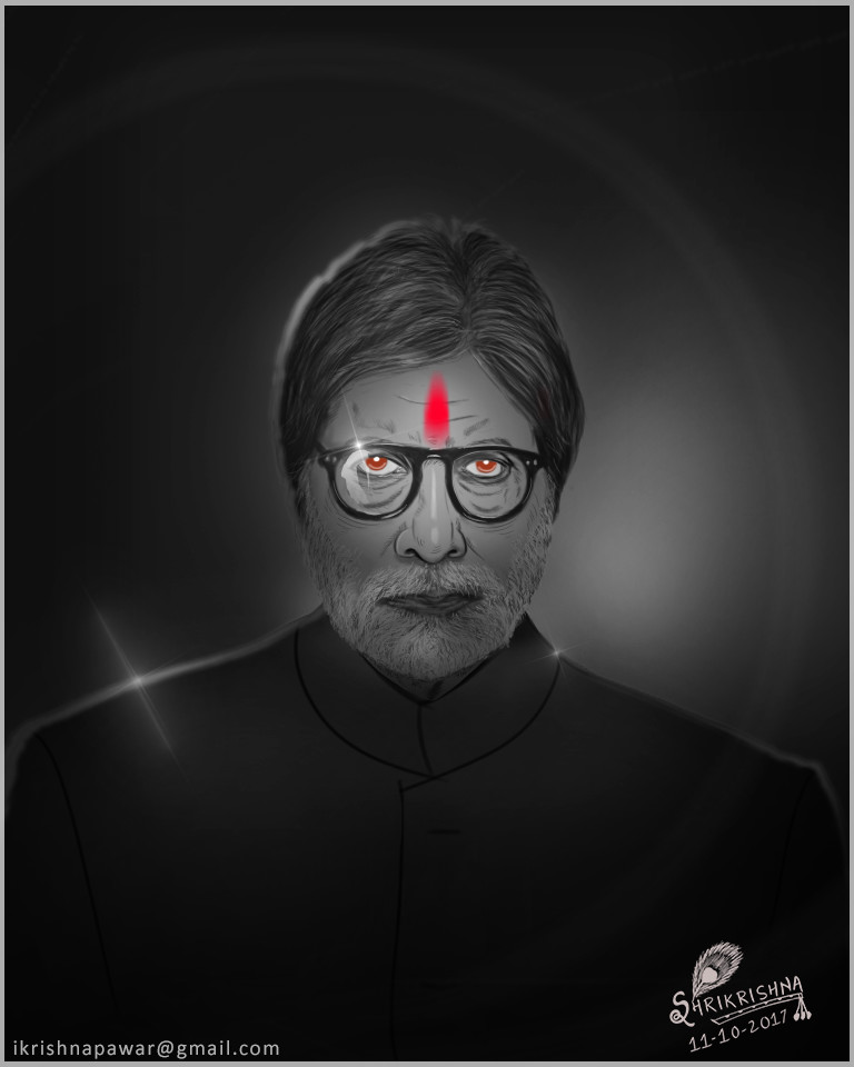 Artstation Angry Young Man Mr Amitabh Bachchan Shrikrushna Pawar