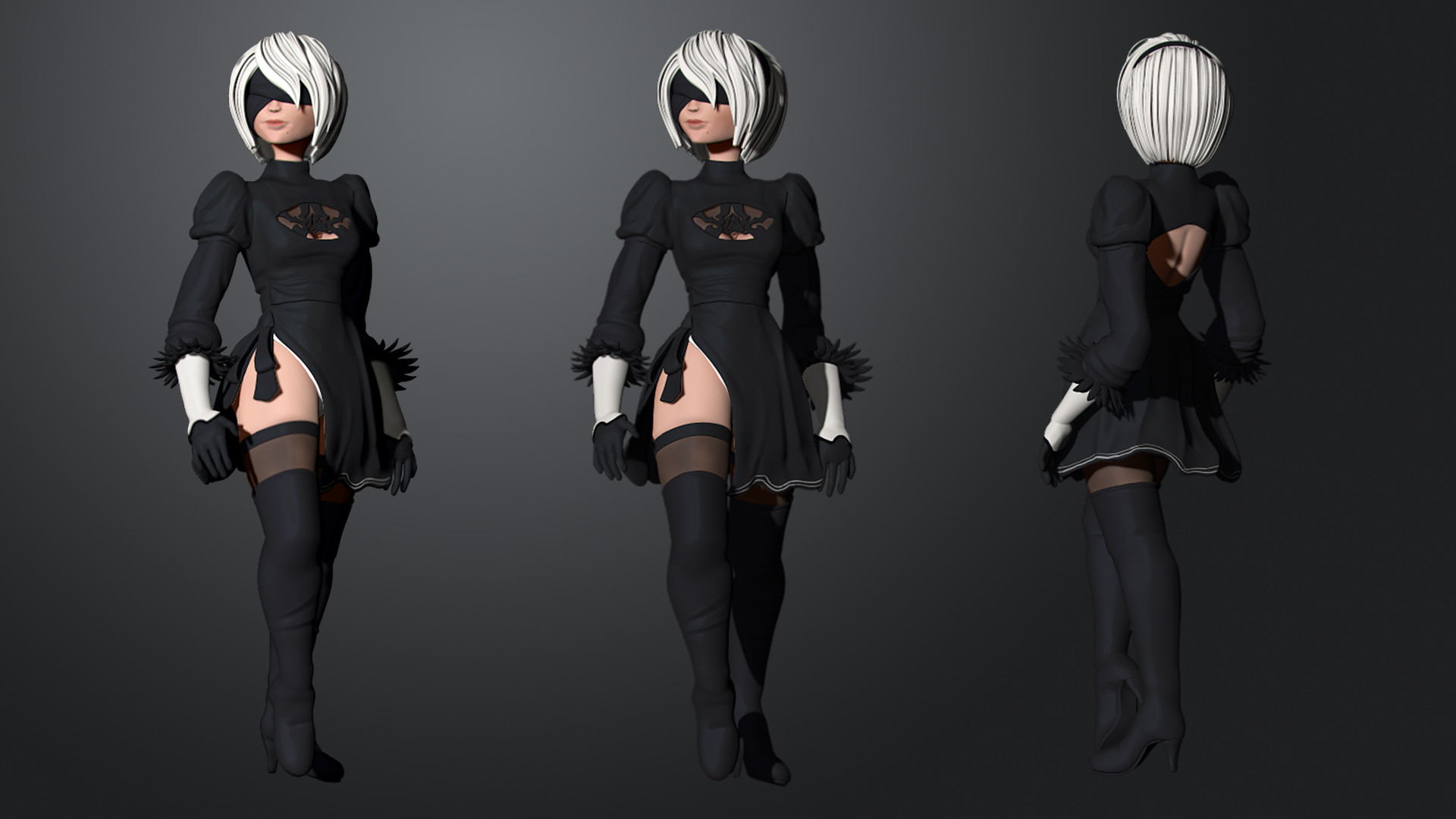 2B NieR Automata Finished Projects Blender Artists, 57% OFF
