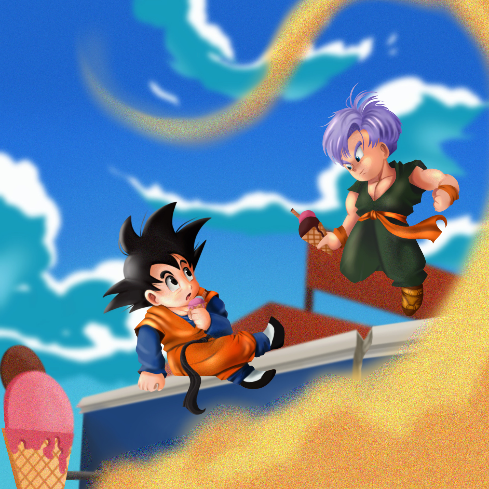ArtStation Dragon Ball Goten and Trunks
