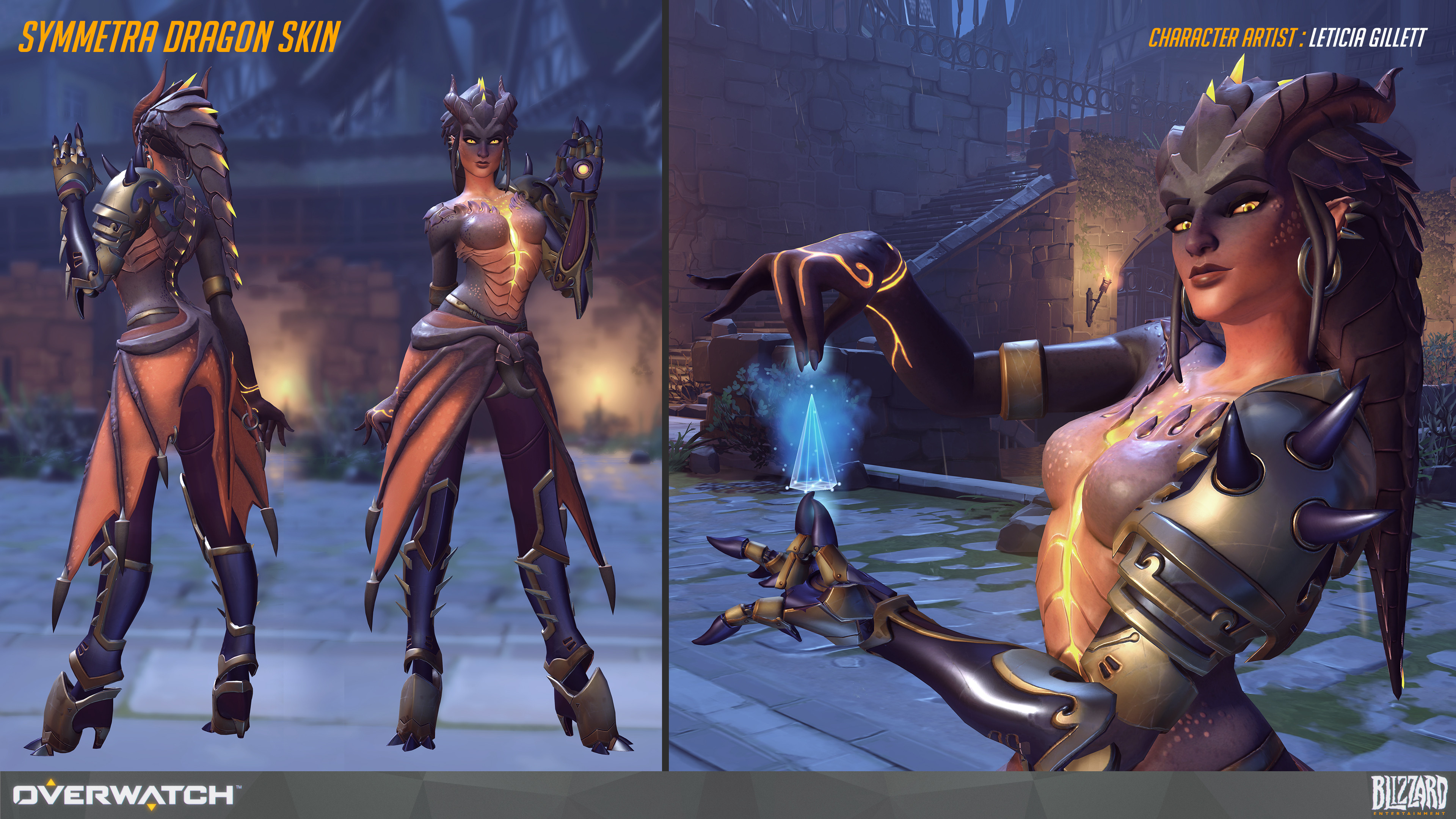 Artstation Symmetra Dragon Skin Leticia Gillett