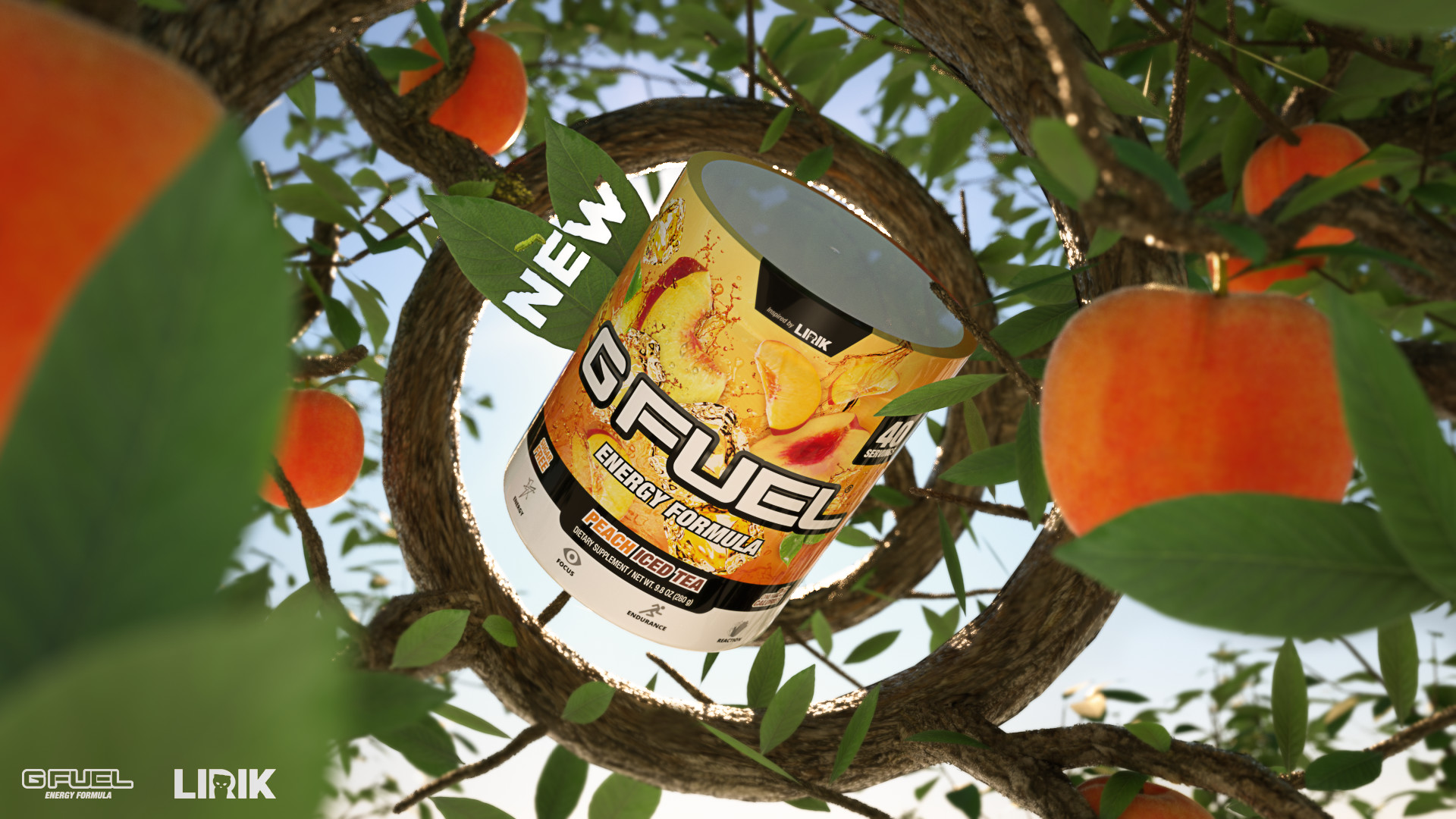 Evan Winters GFuel Peach Iced Tea Advertisements