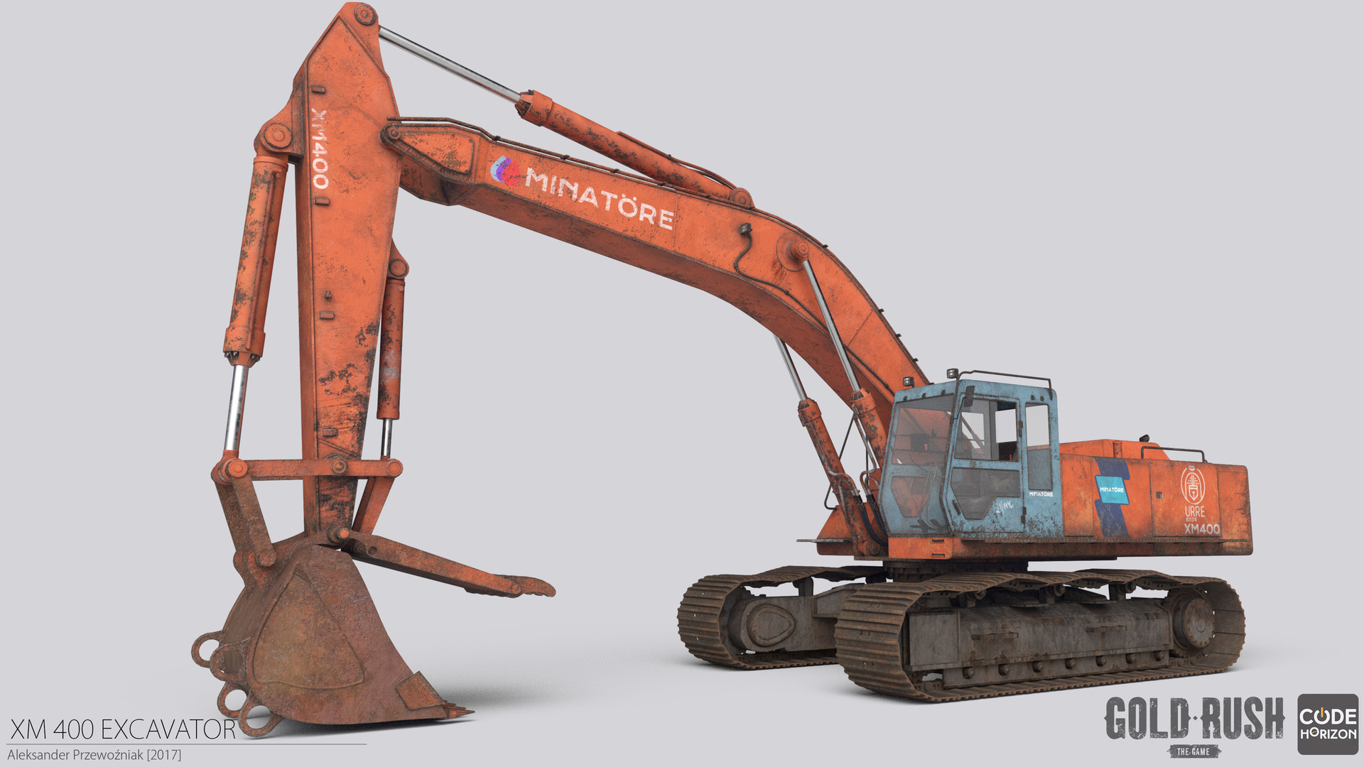 Artstation Excavator Gold Rush The Game Aleksander Przewozniak