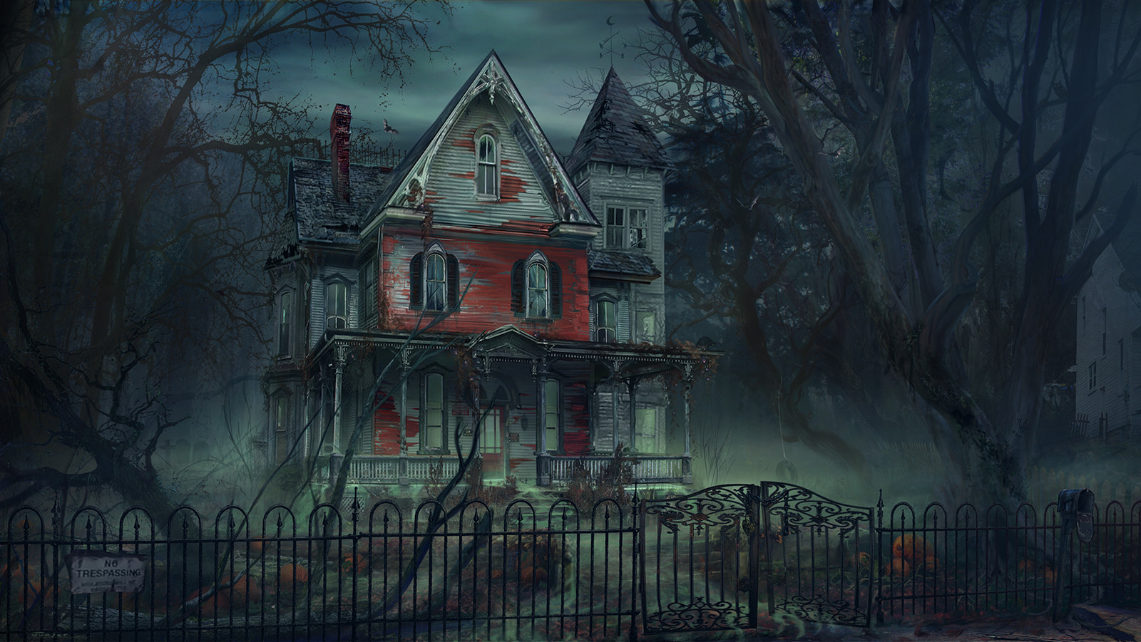 a Haunted House - Night