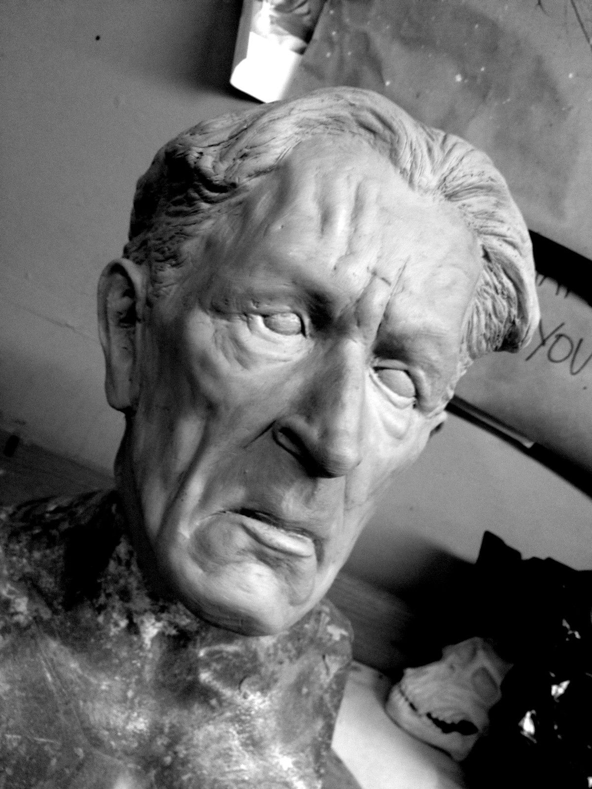Dr. Pretorius Mask Sculpture (unfinished)