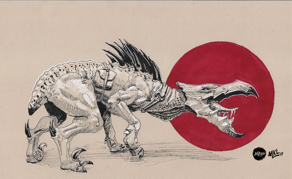 Inktober Day 13 : Kroot hound study !