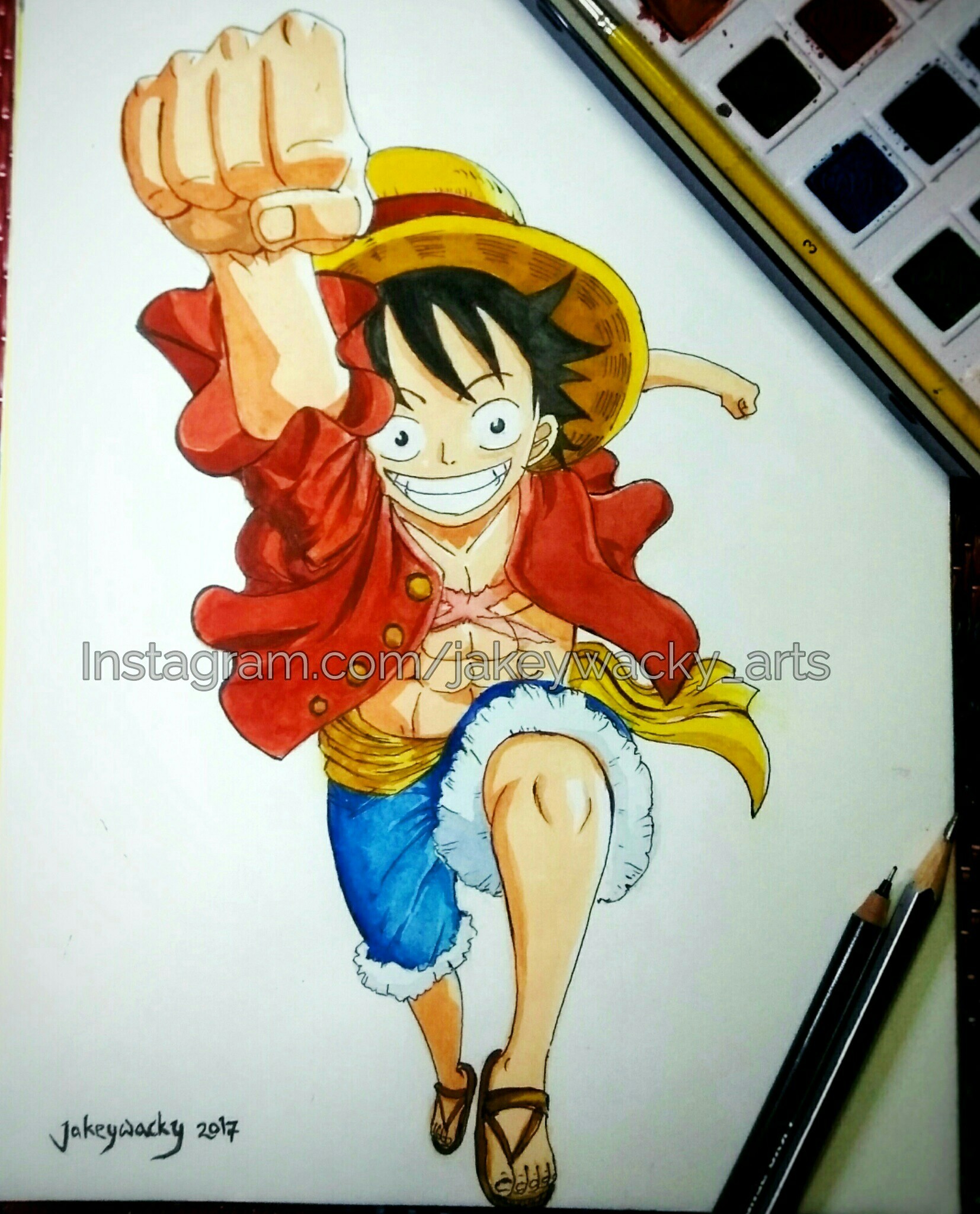 Anime drawing | how to draw Monkey D. Luffy step-by-step - YouTube