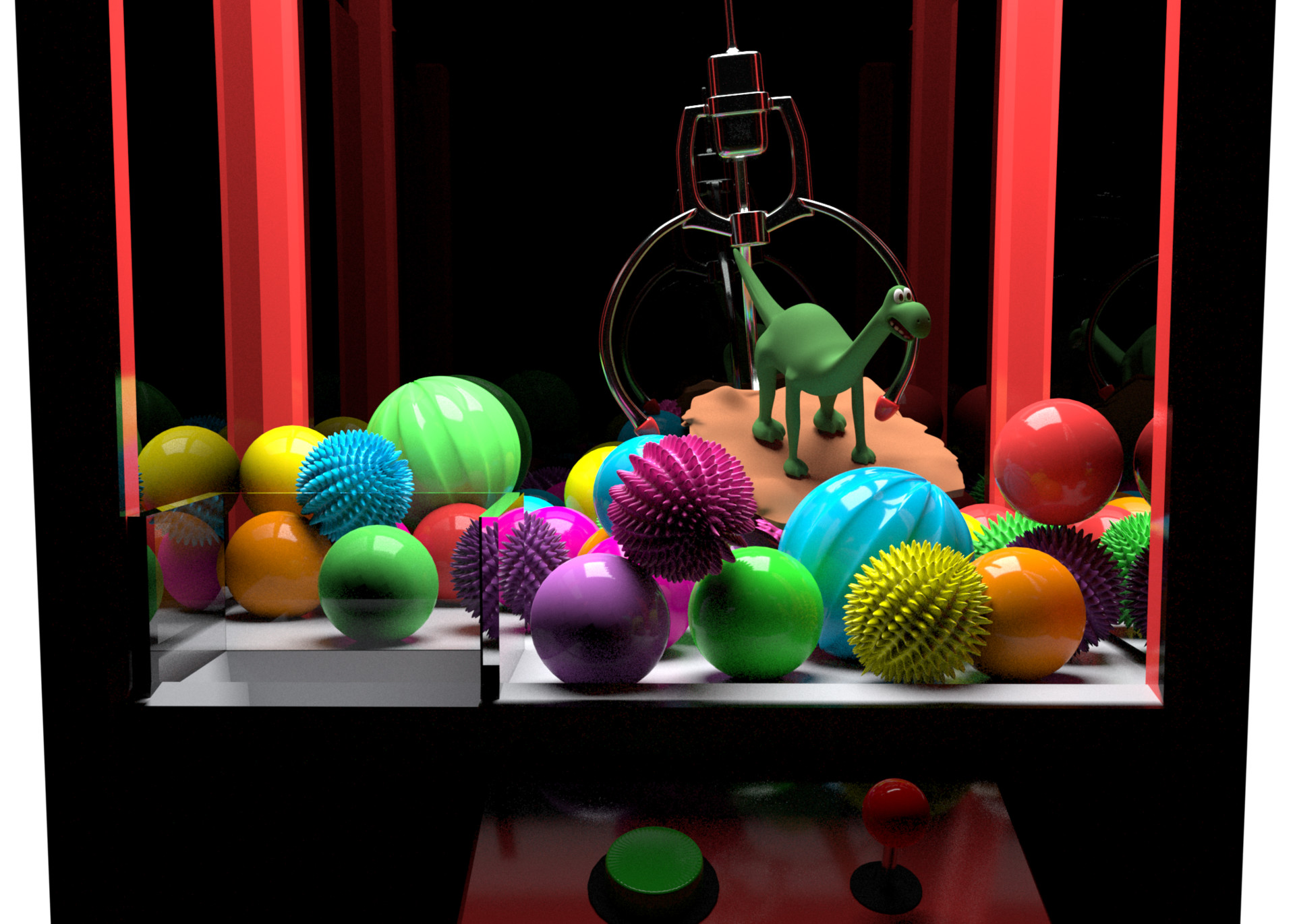 dinosaur claw machine