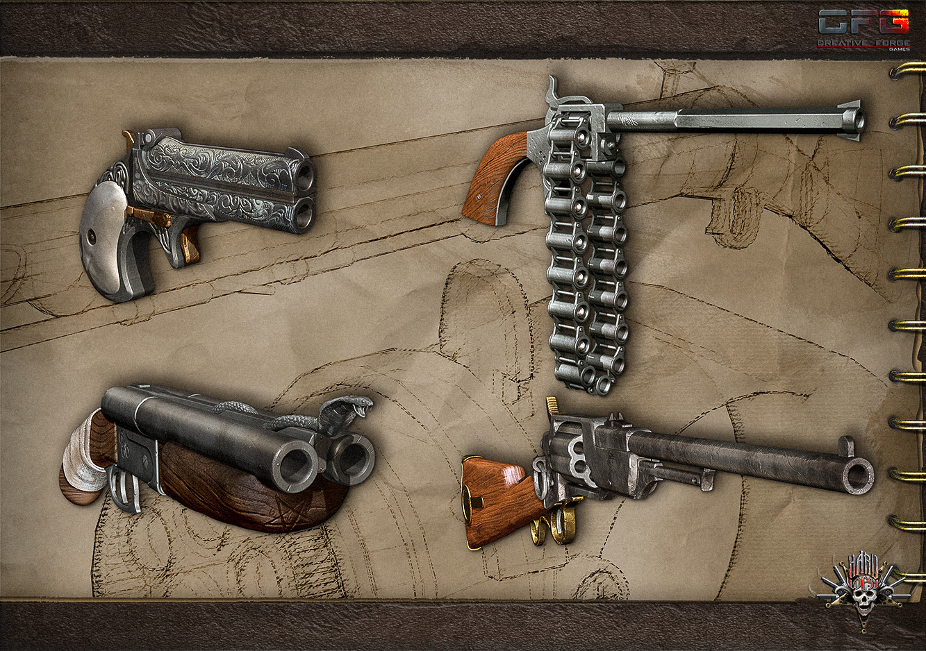 M2045 magnum revolver rifle для fallout 4 фото 111