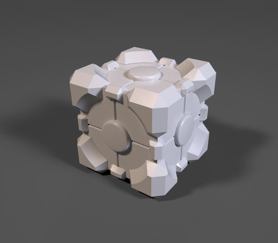 ArtStation - Portal - Weighted Companion Cube