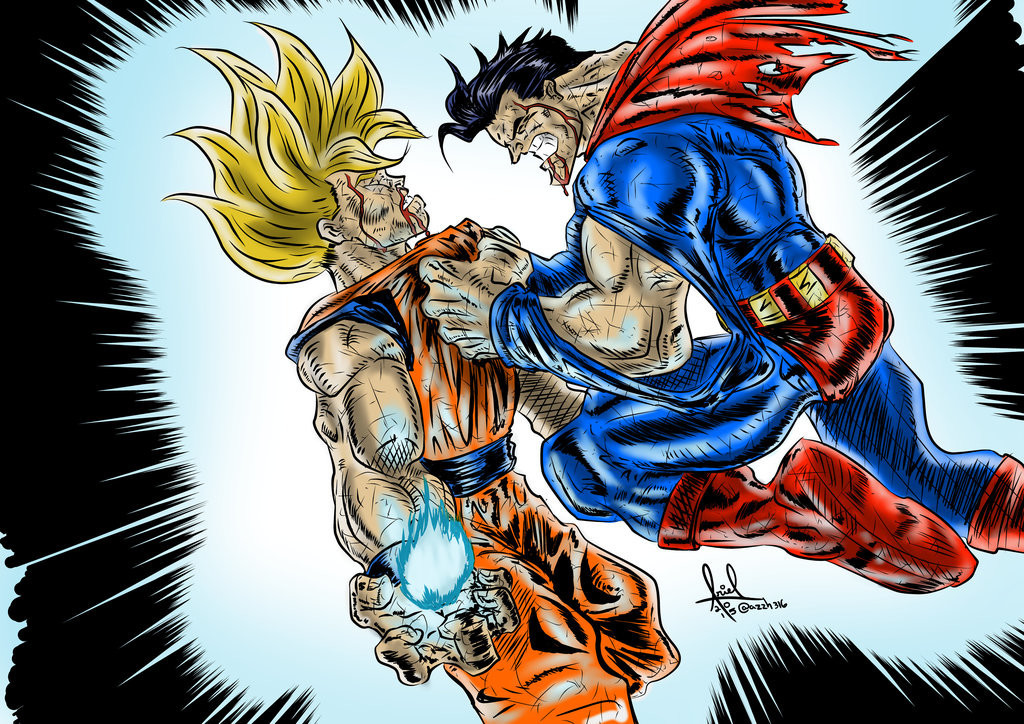 Superman vs Goku, Ariel Duran.