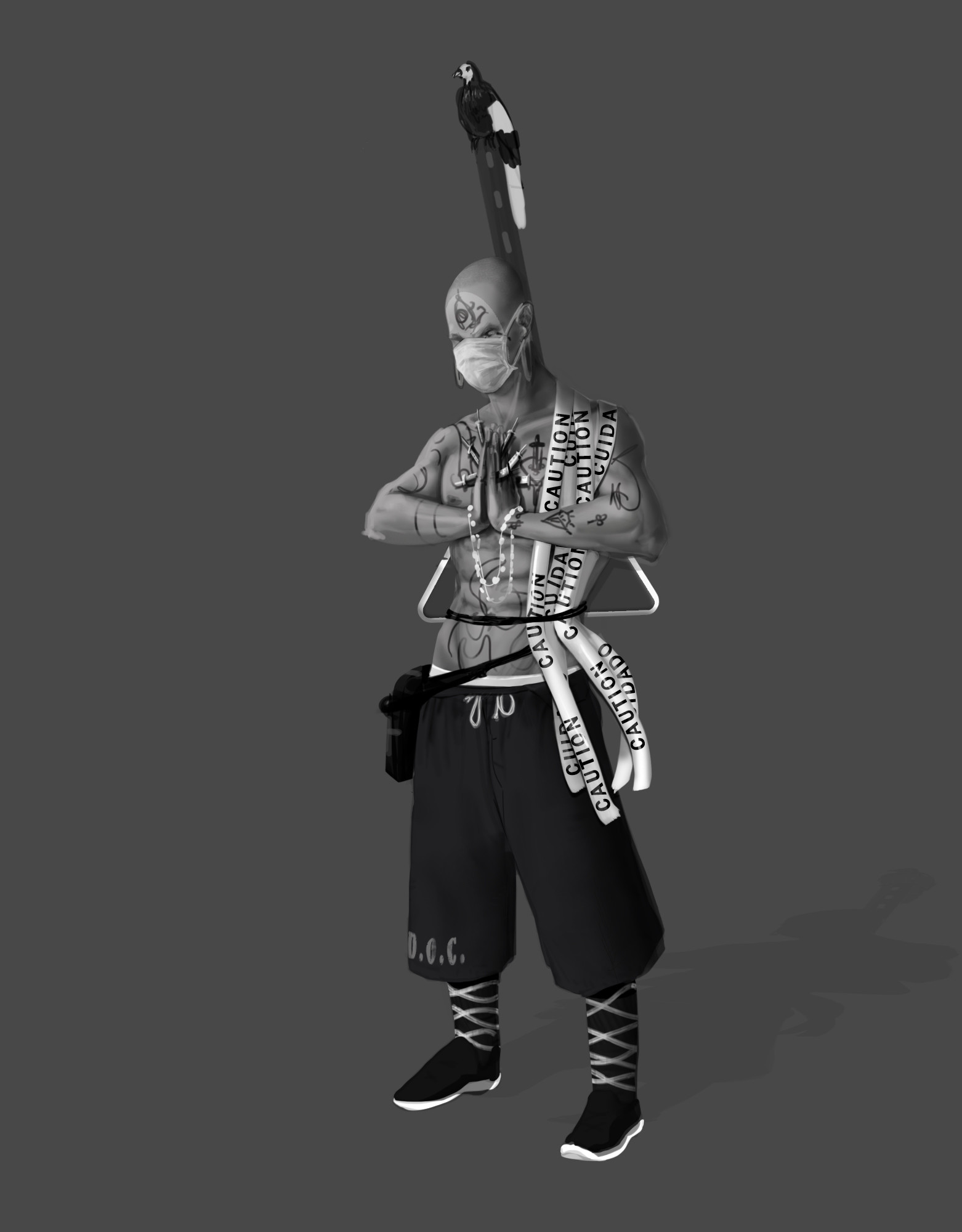 Artstation The Monk Cleric Street Rpg Eek A tattooed monk's class levels stack with his monk levels for determining his unarmed damage, ac bonus, and unarmored speed bonus. monk cleric street rpg eek