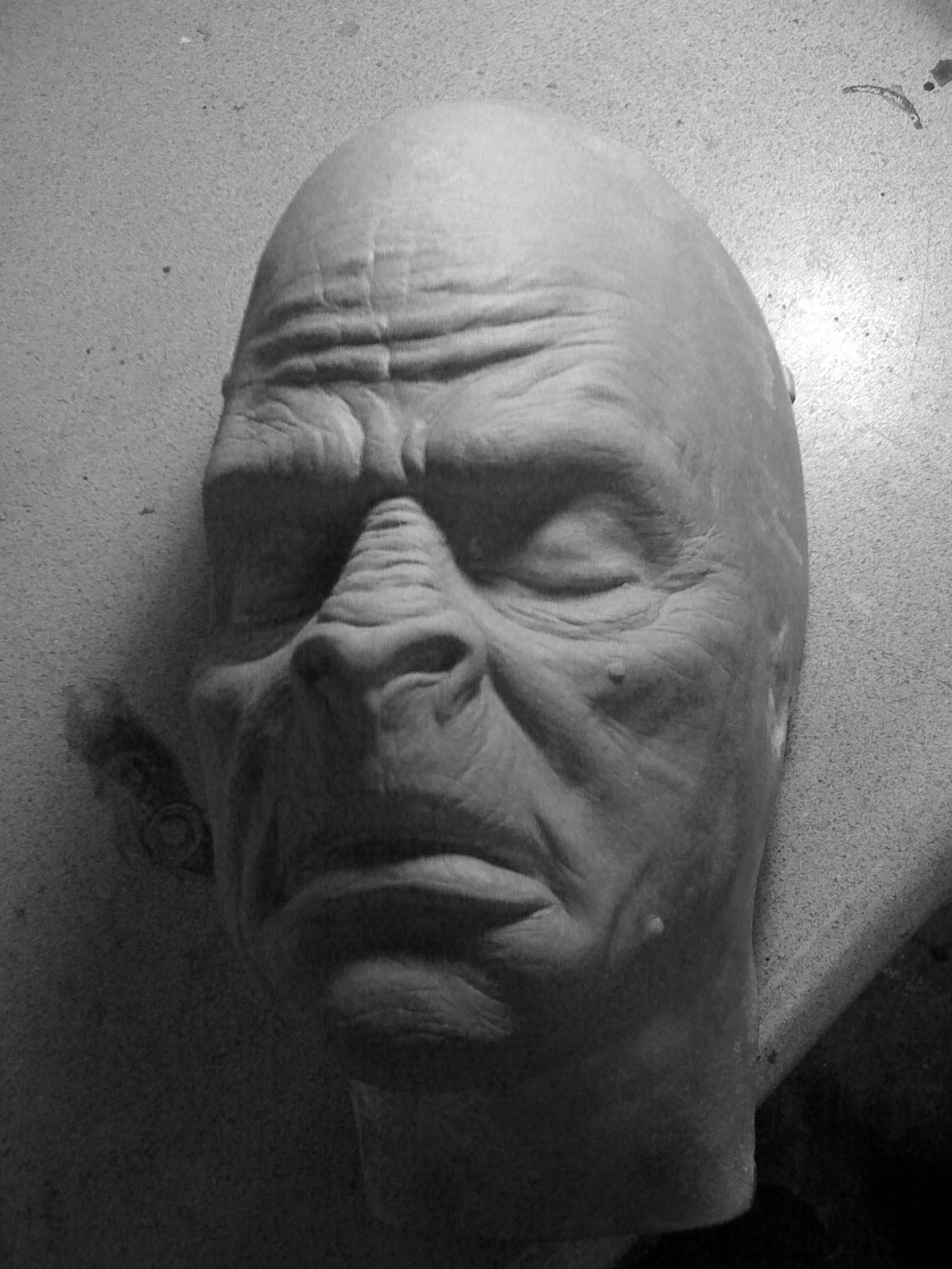 Bigfoot Face and Hands Prosthetic  Sculpture