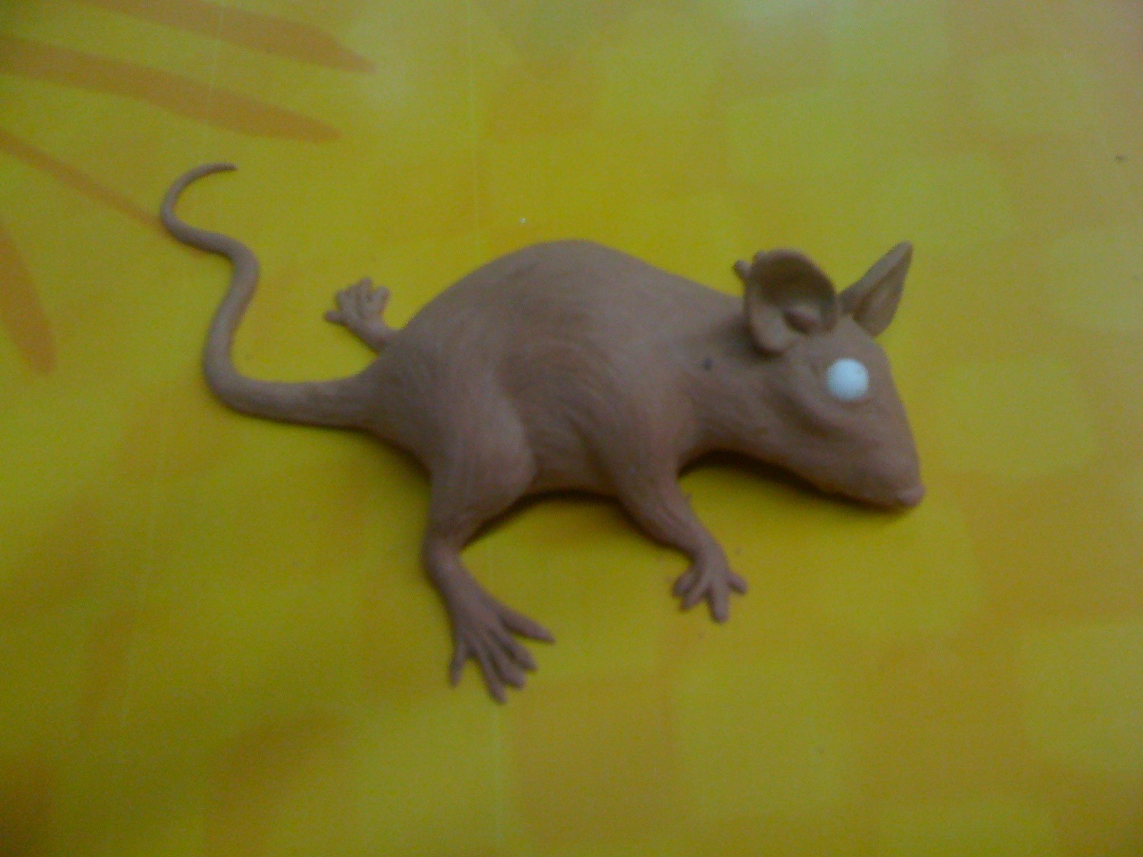 Dead Mouse Prop Sculpture