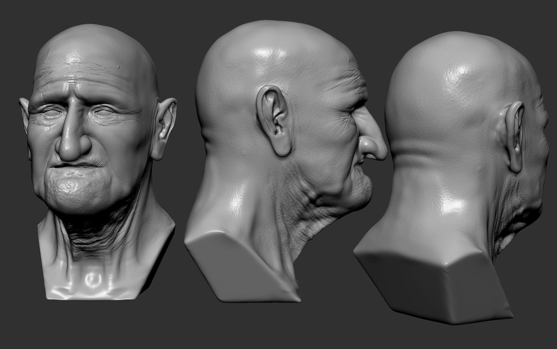 Artstation Old Man Moein Daryabeigy