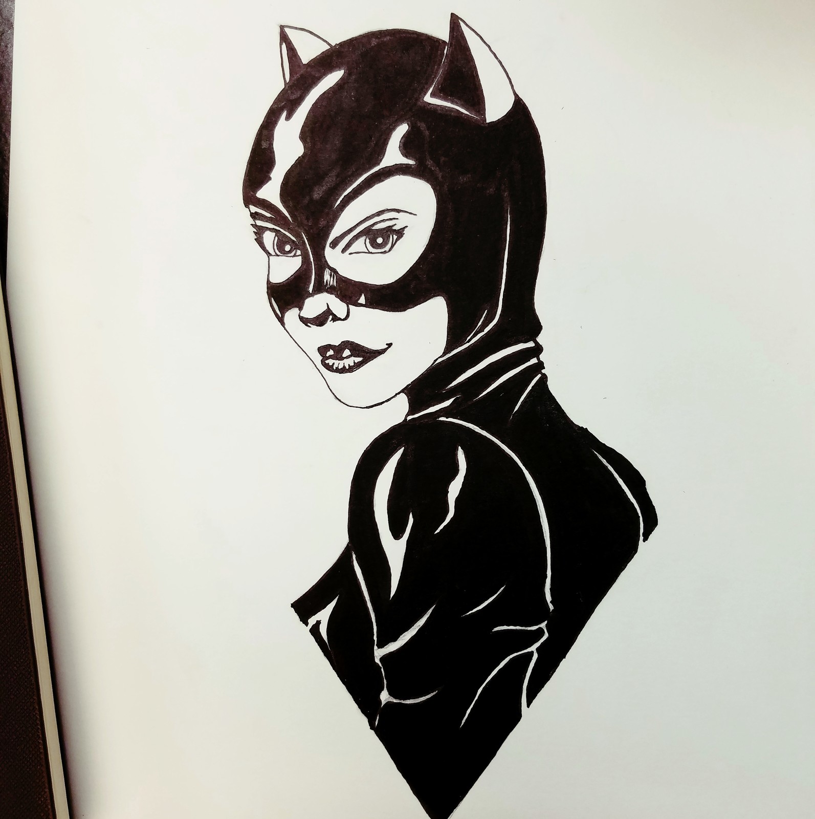 Catwoman  (Inktober Day 17: Graceful)