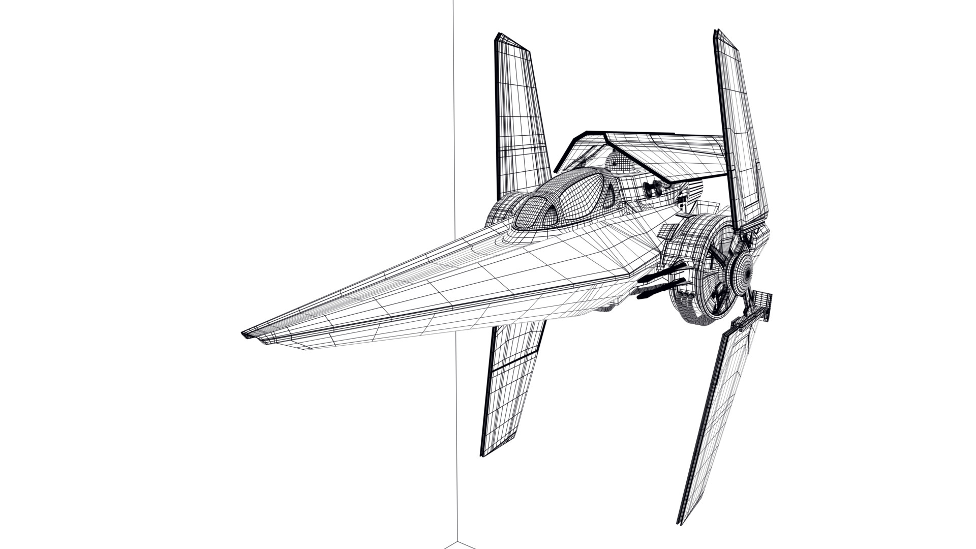 Daniel Patch Alpha 3 Nimbus class V wing starfighter WIP