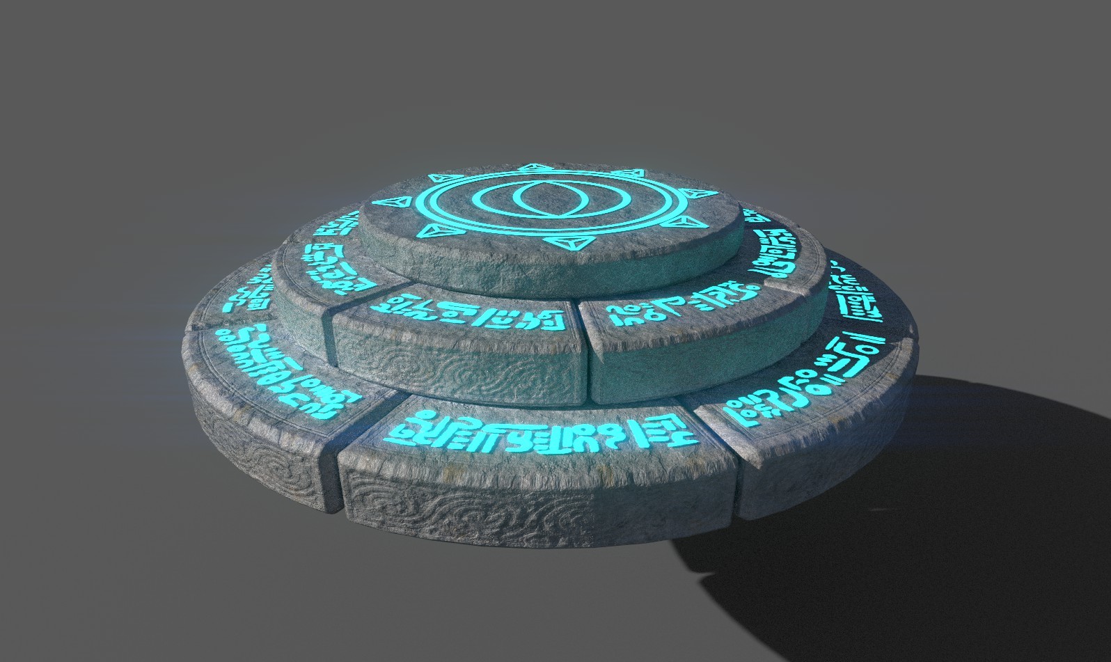 3D model of the respawn point, created in maya, textured in Substance painter.