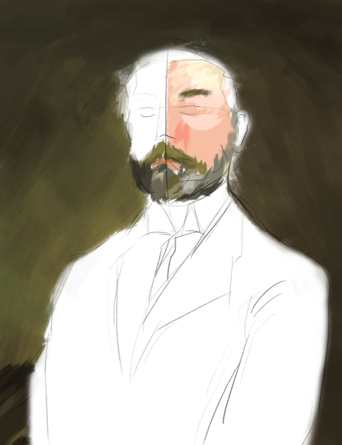 Artstation Master Painting Study John Singer Sargent Self Portrait Zack Chua